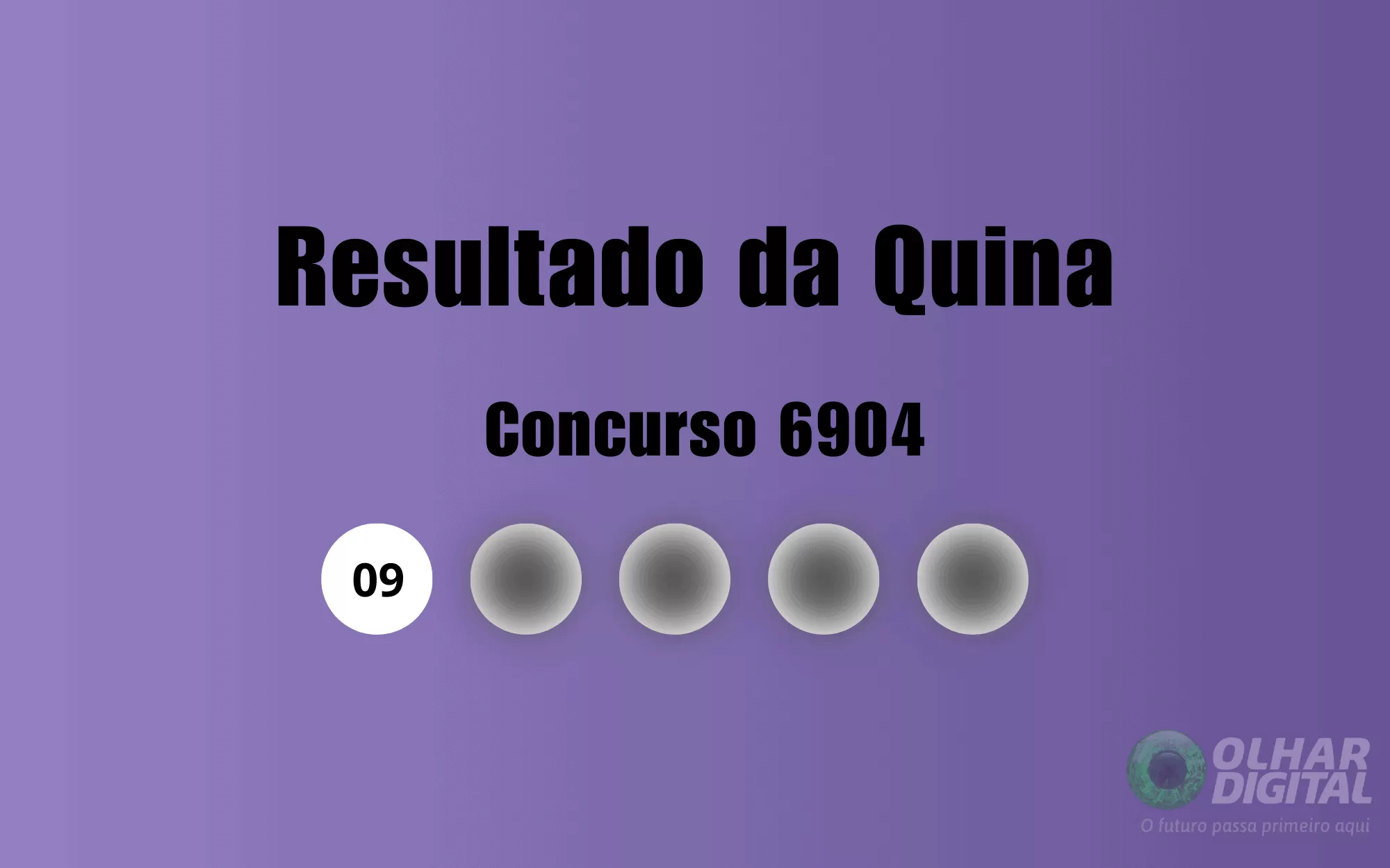 Resultado da Quina de hoje: veja números e ganhadores do concurso 6904 (terça, 16/12)