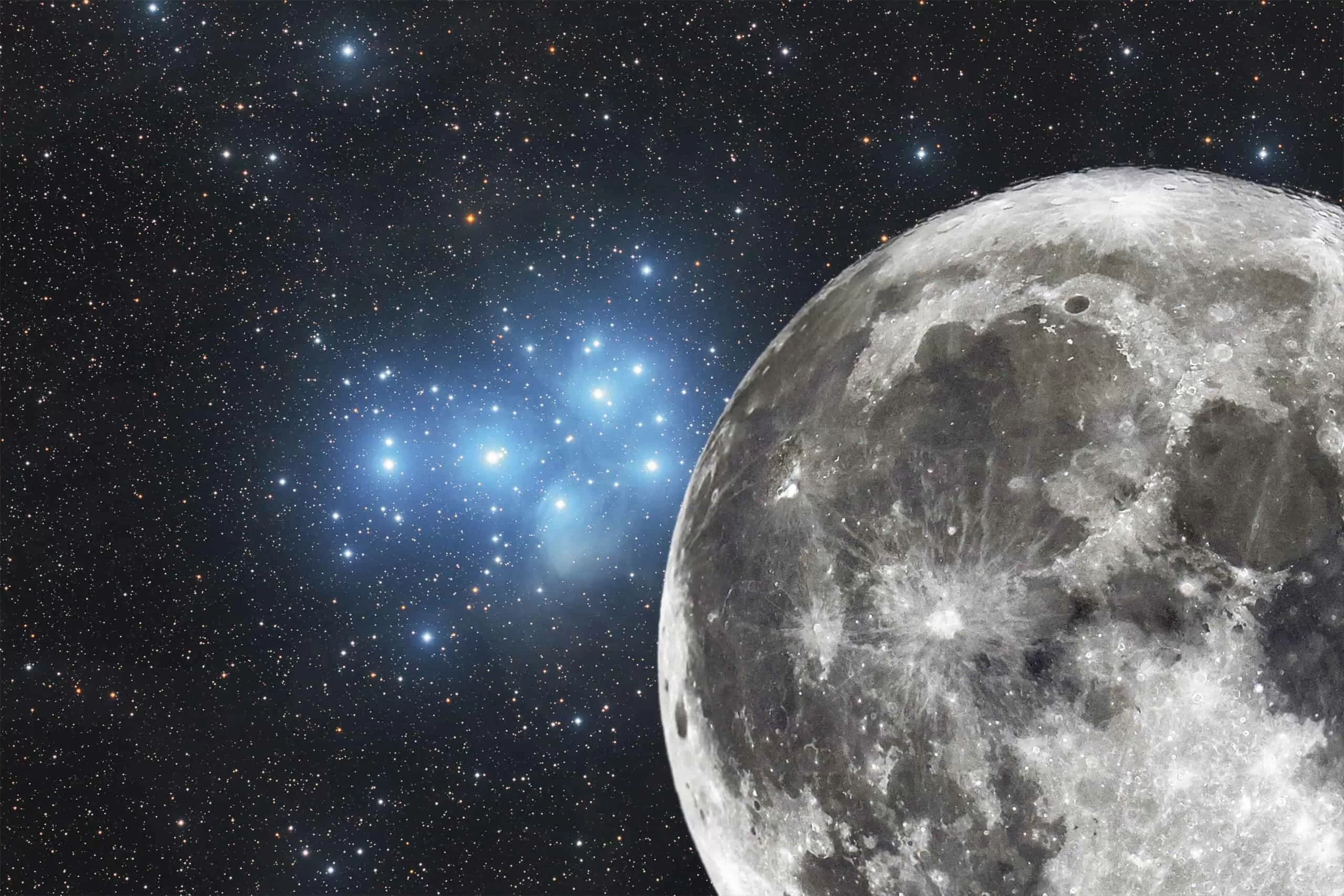 Semana traz encontro da Lua com as “Sete Irmãs”