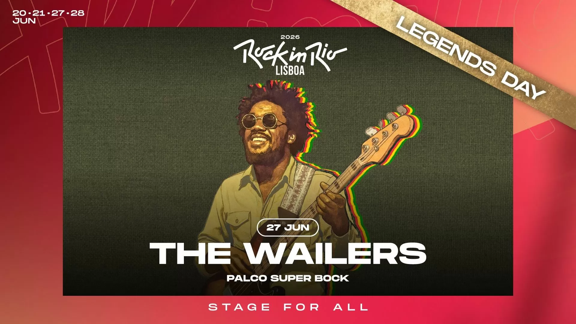 The Wailers. Antiga banda de Bob Marley no Rock in Rio Lisboa