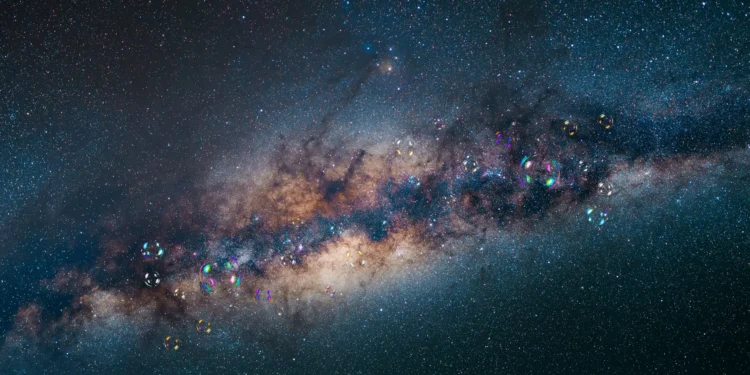 IA detecta estruturas semelhantes a bolhas na Via Láctea