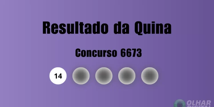 Quina 6673: veja resultado de hoje, quinta-feira (6)