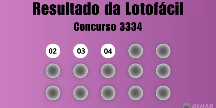 Lotofácil 3334: veja resultado de hoje, quarta-feira (5)