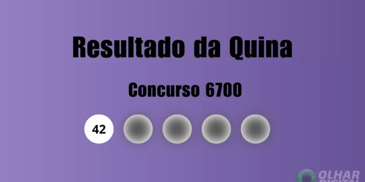 Quina 6700: veja resultado de hoje, segunda-feira (07)