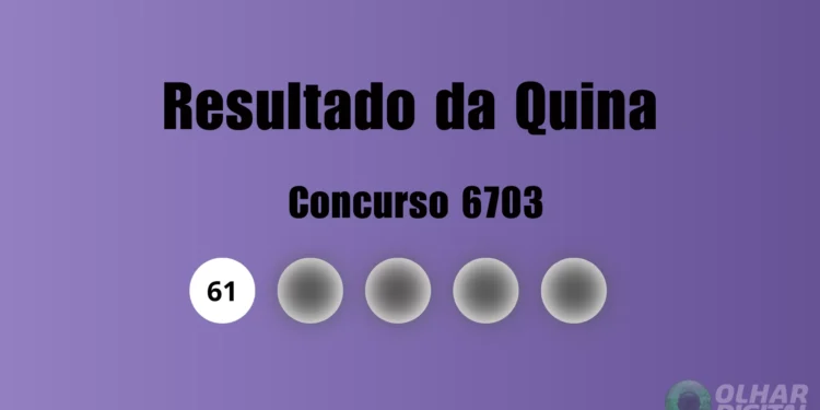 Quina 6703: veja resultado de hoje, quinta-feira (10)