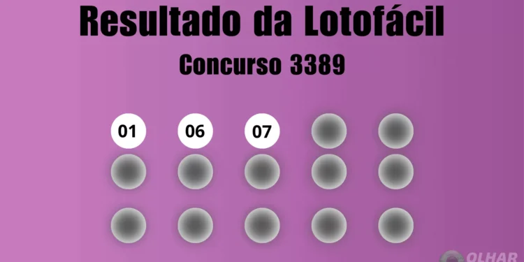 Lotofácil 3389: veja resultado de hoje, segunda-feira (12)