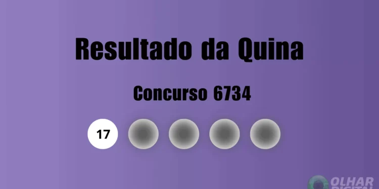 Quina 6734: veja resultado de hoje, terça-feira (20)