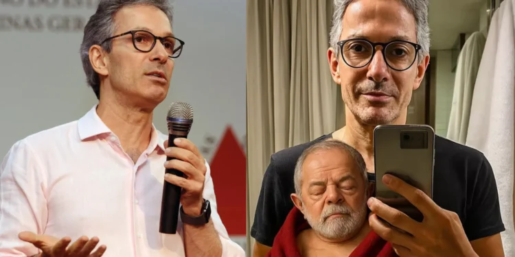 “Apertou, faz caquinha”: Zema publica imagem de Lula como bebê reborn