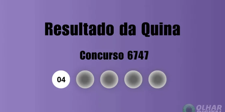 Quina 6747: veja resultado de hoje, quarta-feira (4)