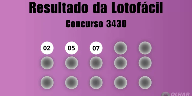 Lotofácil 3430: veja resultado de hoje, segunda-feira (30)