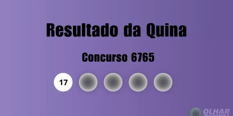 Quina 6765: veja resultado de hoje, sexta-feira (4)