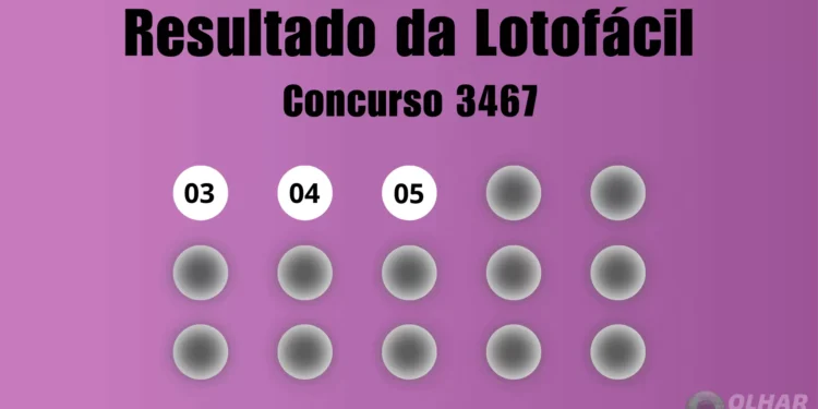 Lotofácil 3467: veja resultado de hoje, terça-feira (11)