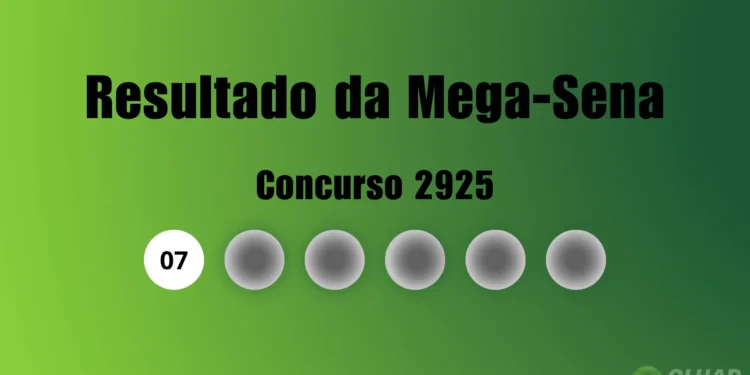 Resultado da Mega-Sena de hoje: veja números e ganhadores do concurso 2925 (quarta, 08/10)