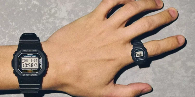 Casio lança novo anel-relógio G-Shock que cabe no dedo