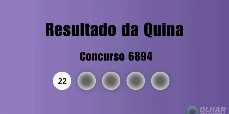Resultado da Quina de hoje: veja números e ganhadores do concurso 6894 (quinta, 04/12)
