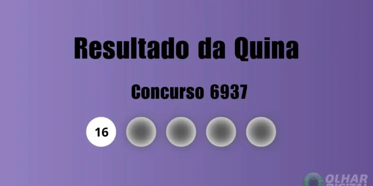 Resultado da Quina de hoje: veja números e ganhadores do concurso 6937 (segunda, 26/01)